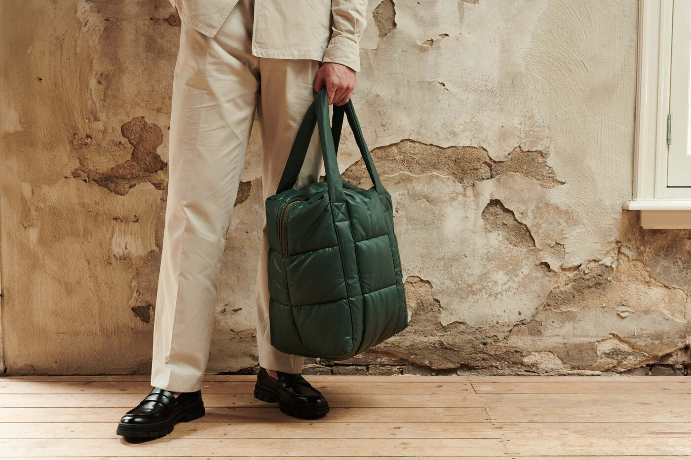 Clode Puffy Shoulder Bag | Jungle Green