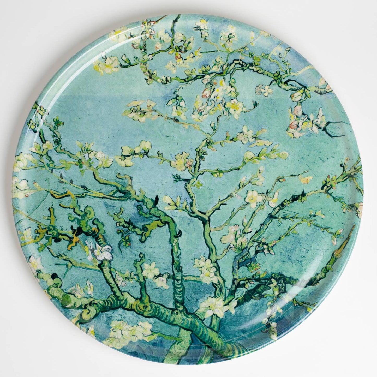 Large Ceramic Pizza Plate | Van Gogh Almond Blossom