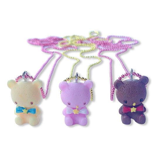 Bowtie Bear Necklace | Pastel