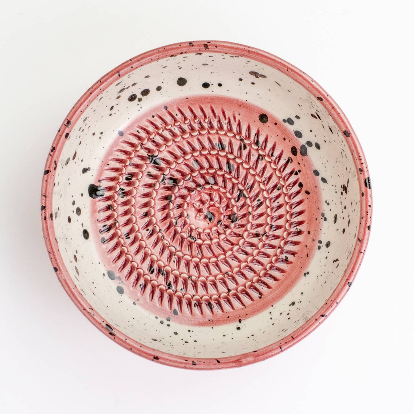 Ceramic Grater Plate - Cherry Pink | Medium