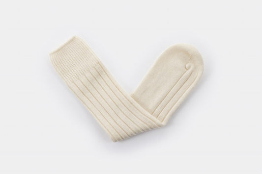 Lambswool Bed Socks | Cream