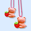 Strawberry Bear Necklace