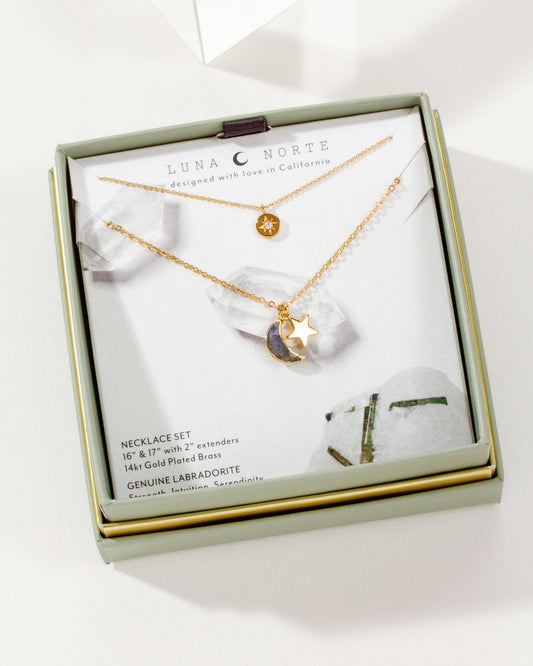 Stellar Necklace Set | Labradorite
