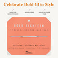 Milestone Birthday Bracelet | Eighteen