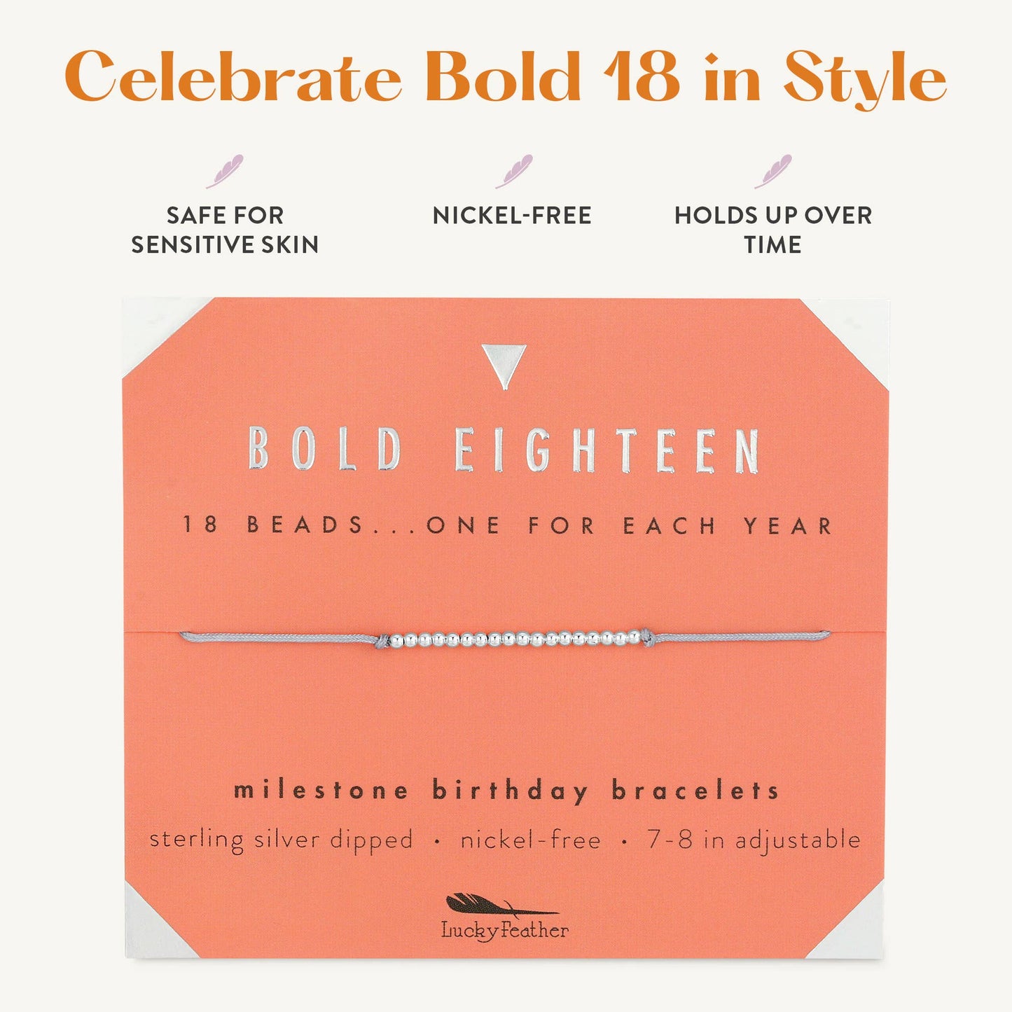 Milestone Birthday Bracelet | Eighteen