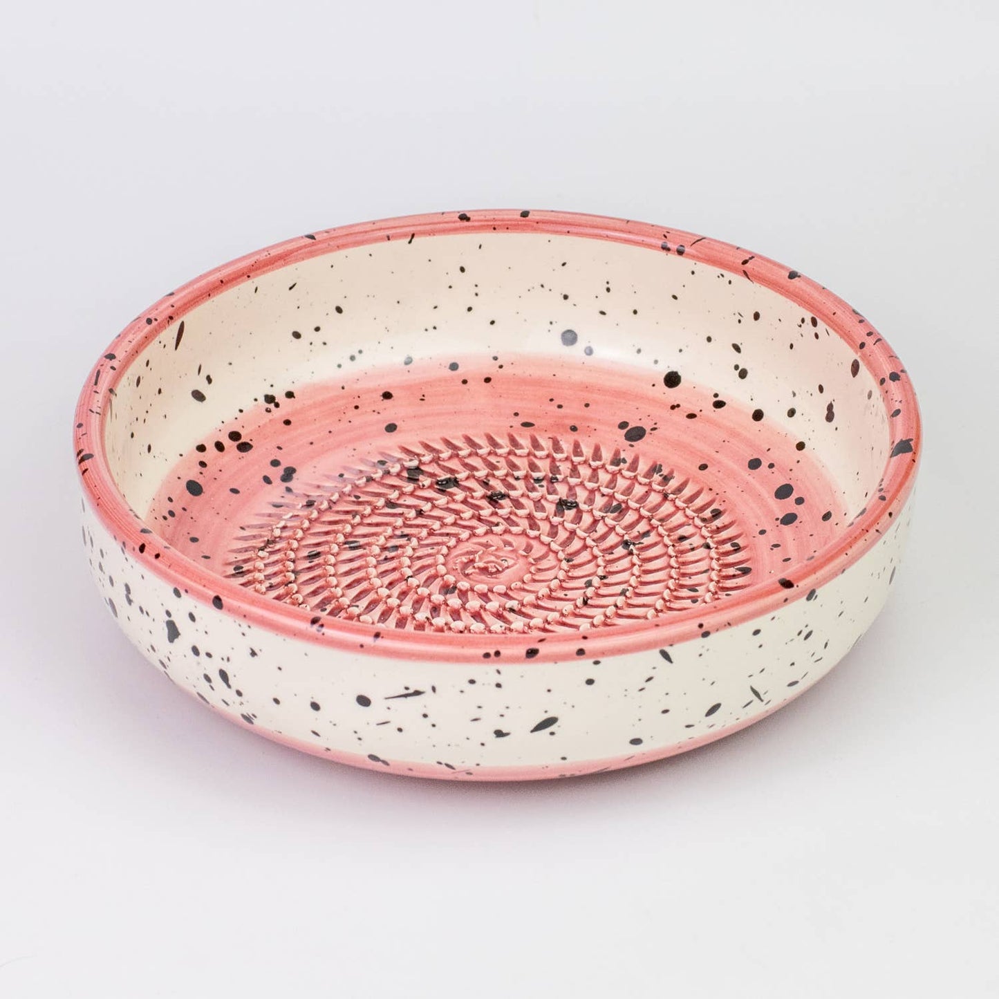 Ceramic Grater Plate - Cherry Pink | Medium