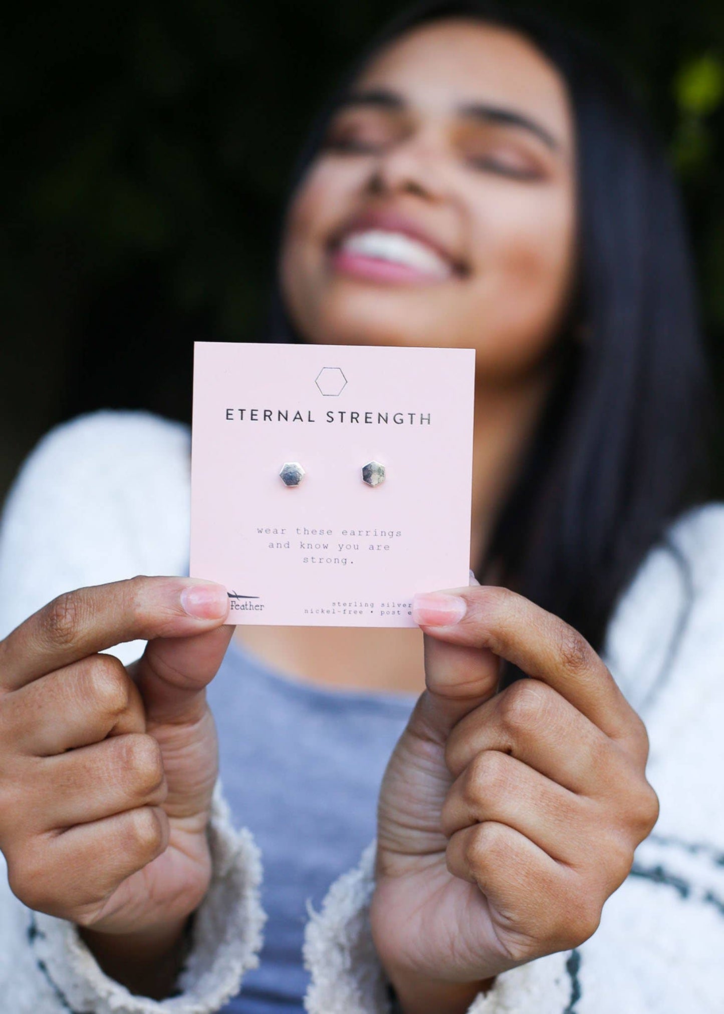 Eternal Strength | New Moon Earrings