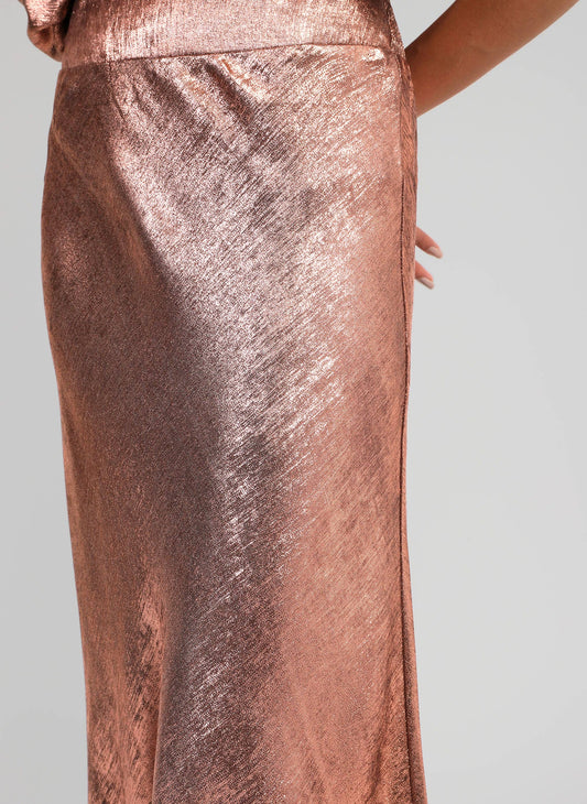 Janymala Long Skirt | Bronze