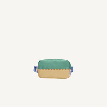 Fanny pack | colourblocking | aquatic green + sandy yellow