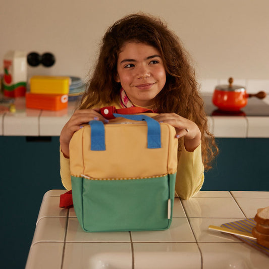 Backpack | Small | Sandy Yellow + Aquatic Green