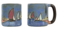 Mara Stoneware Mug | Sail Boats