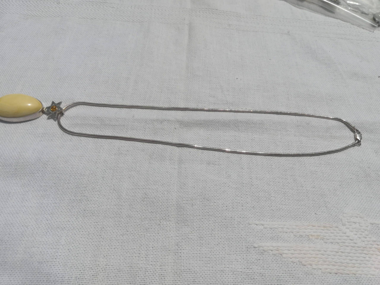 Star of David Pendant | Butterscotch Baltic Amber