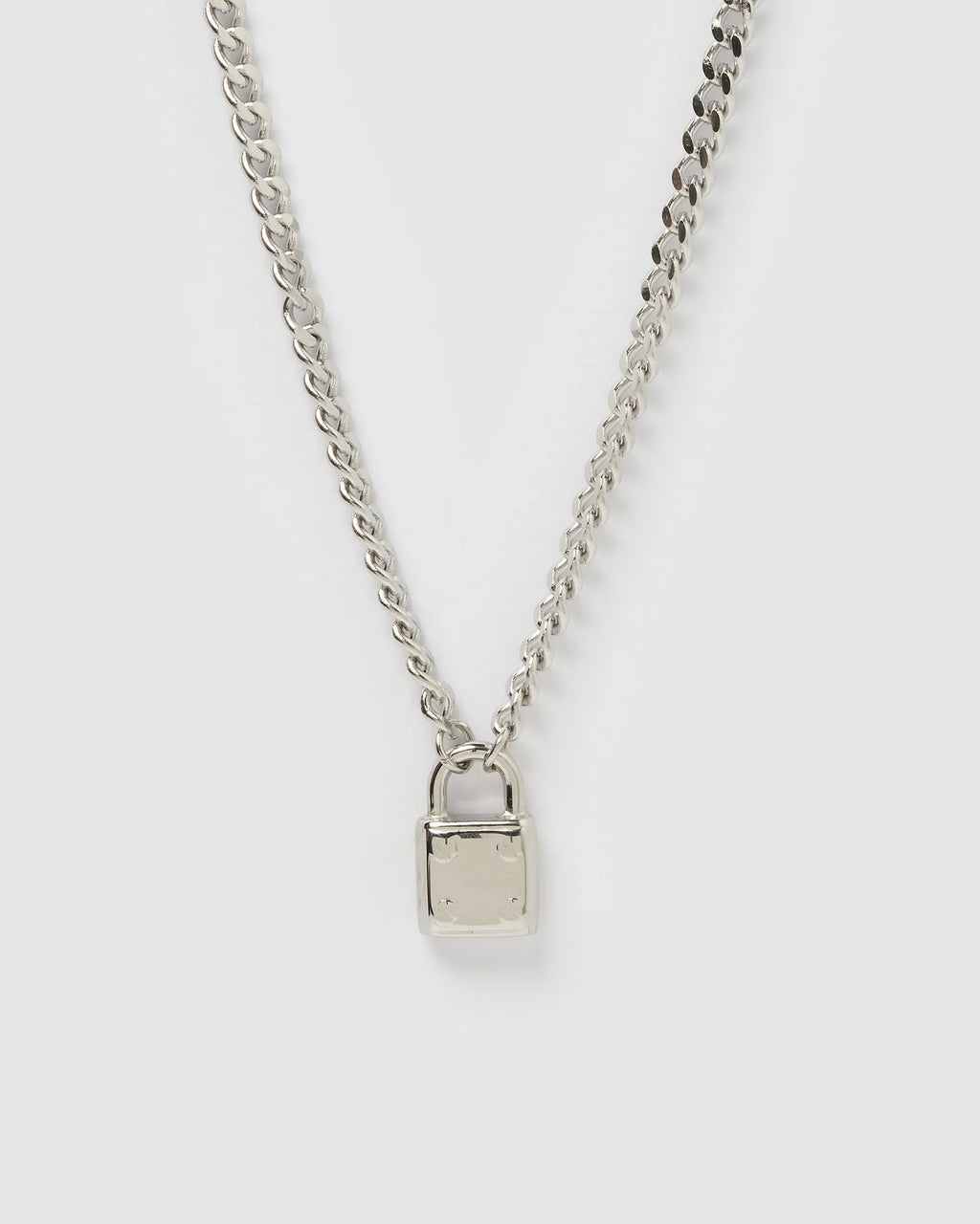 Skylar Locked Necklace | Silver