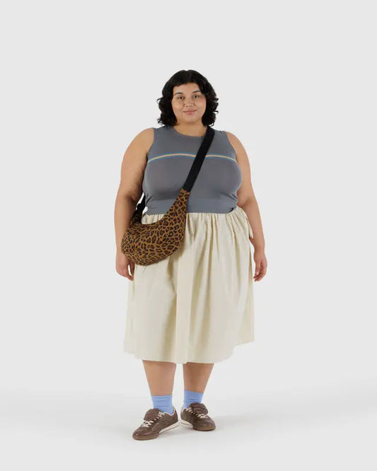 Medium Crescent Bag | Leopard