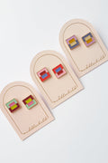 Cubist Studs | Various Colours