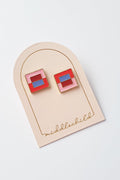 Cubist Studs | Various Colours