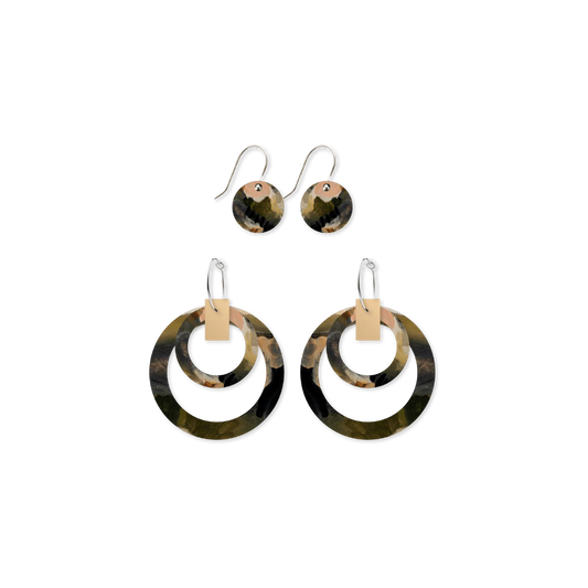 Kiasmin | 2 Elegance Double Halo Earrings