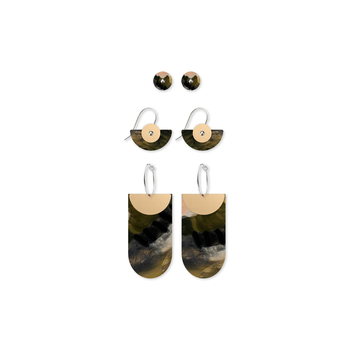 Kiasmin | 2 Elegance Mixer Earrings