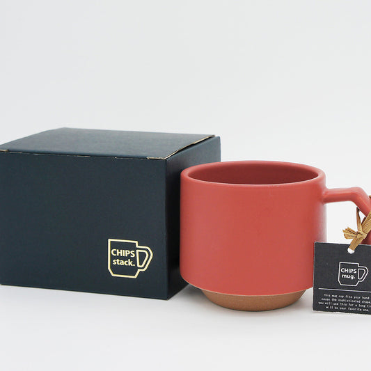 Chips Stack Mug 280ml | Matte Red