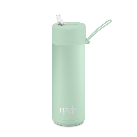 Ceramic Bottle Straw Lid | 20oz Mint Gelato