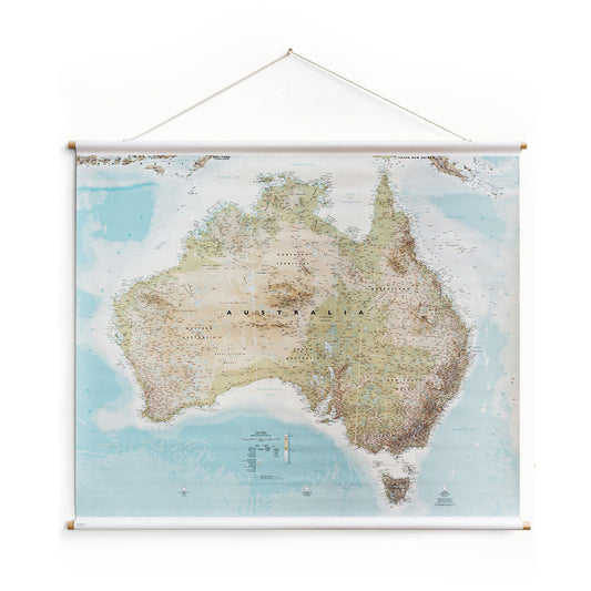Australia Canvas Map