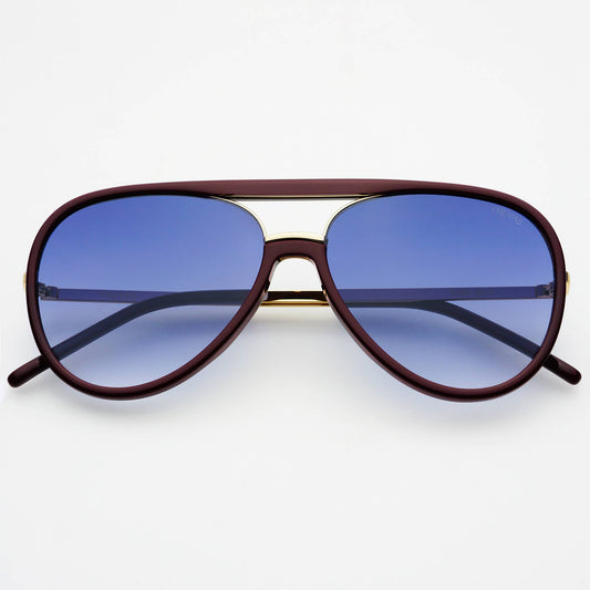 Shay Aviator Sunglasses | Burgundy