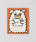 Dog with Mini Card Kid's Greetings Card