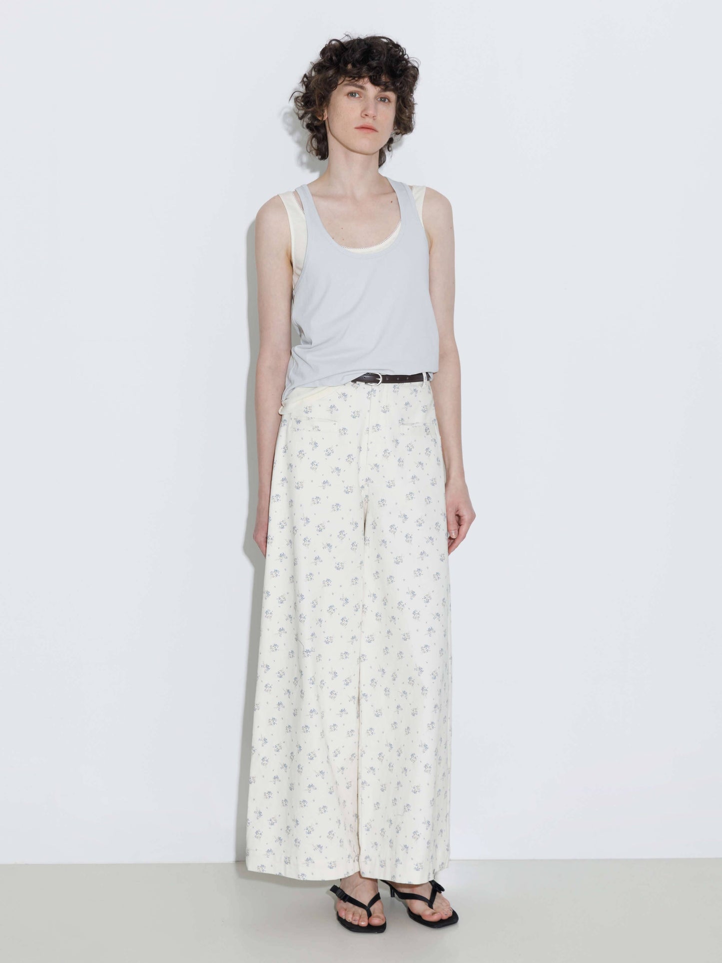 Floral Wide Leg Pants