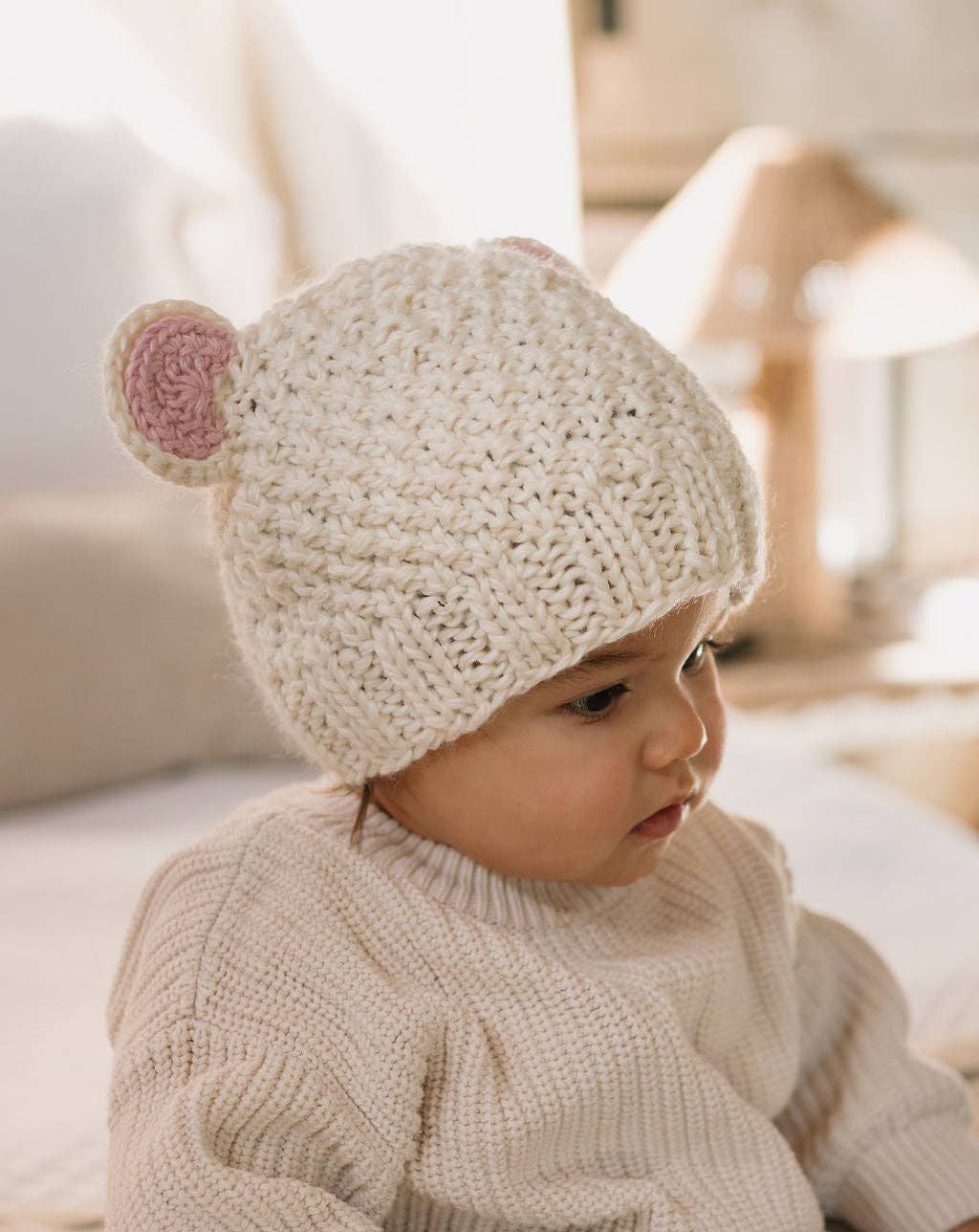 Bear Beanie | Cream
