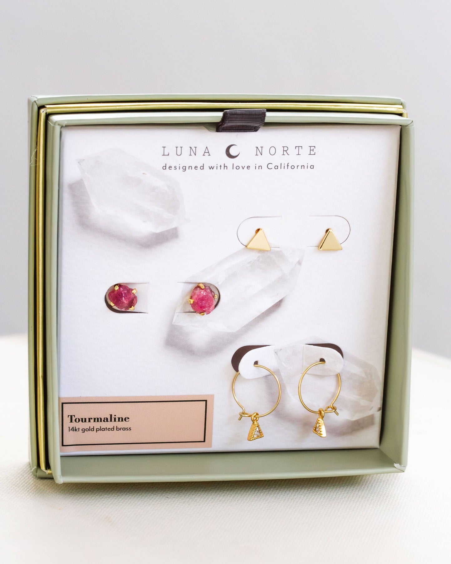 Vibe Check Tourmaline Earring Set