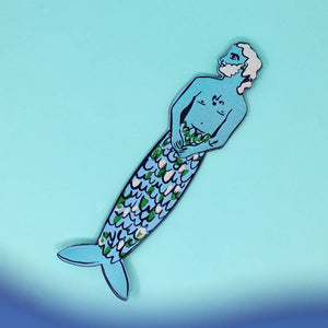 Mer-Man Bookmark | Yellow