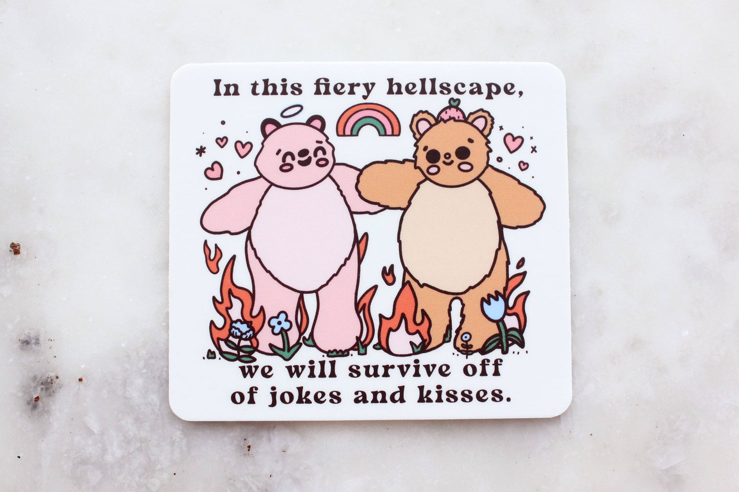 Fiery Hellscape | Sticker