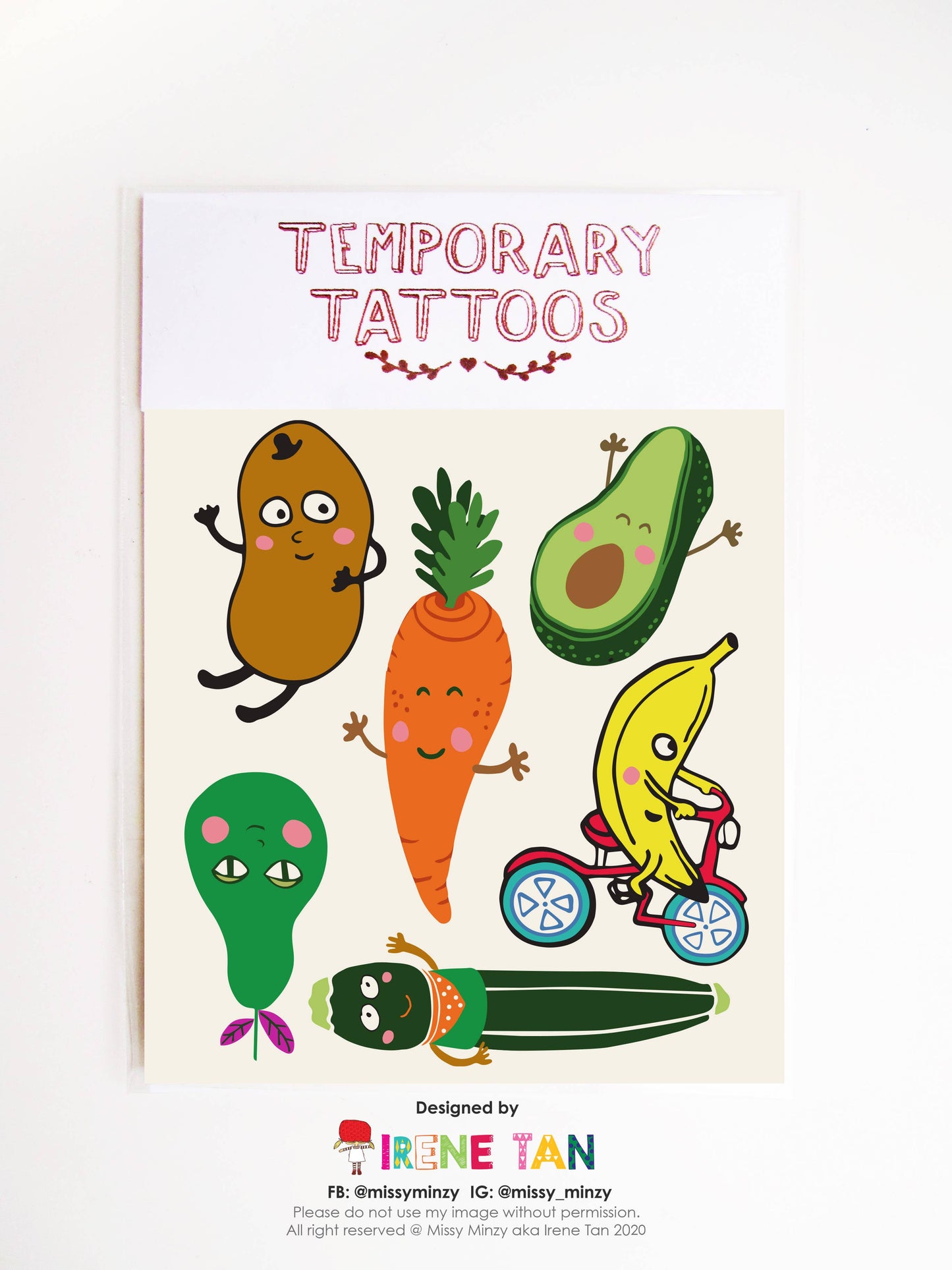 Eat Your Veggies | Temporary Tattoos