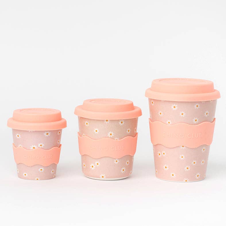 Pink Daisy Babychino Cup | 4oz