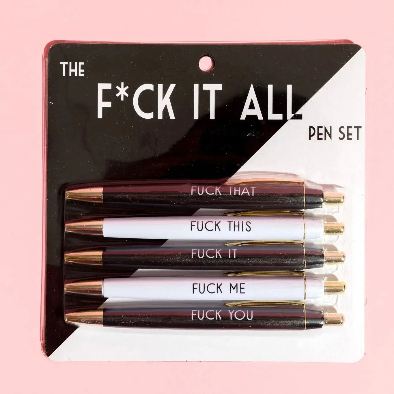 Fuck It All Pen Set (funny, gift, sweary, office)