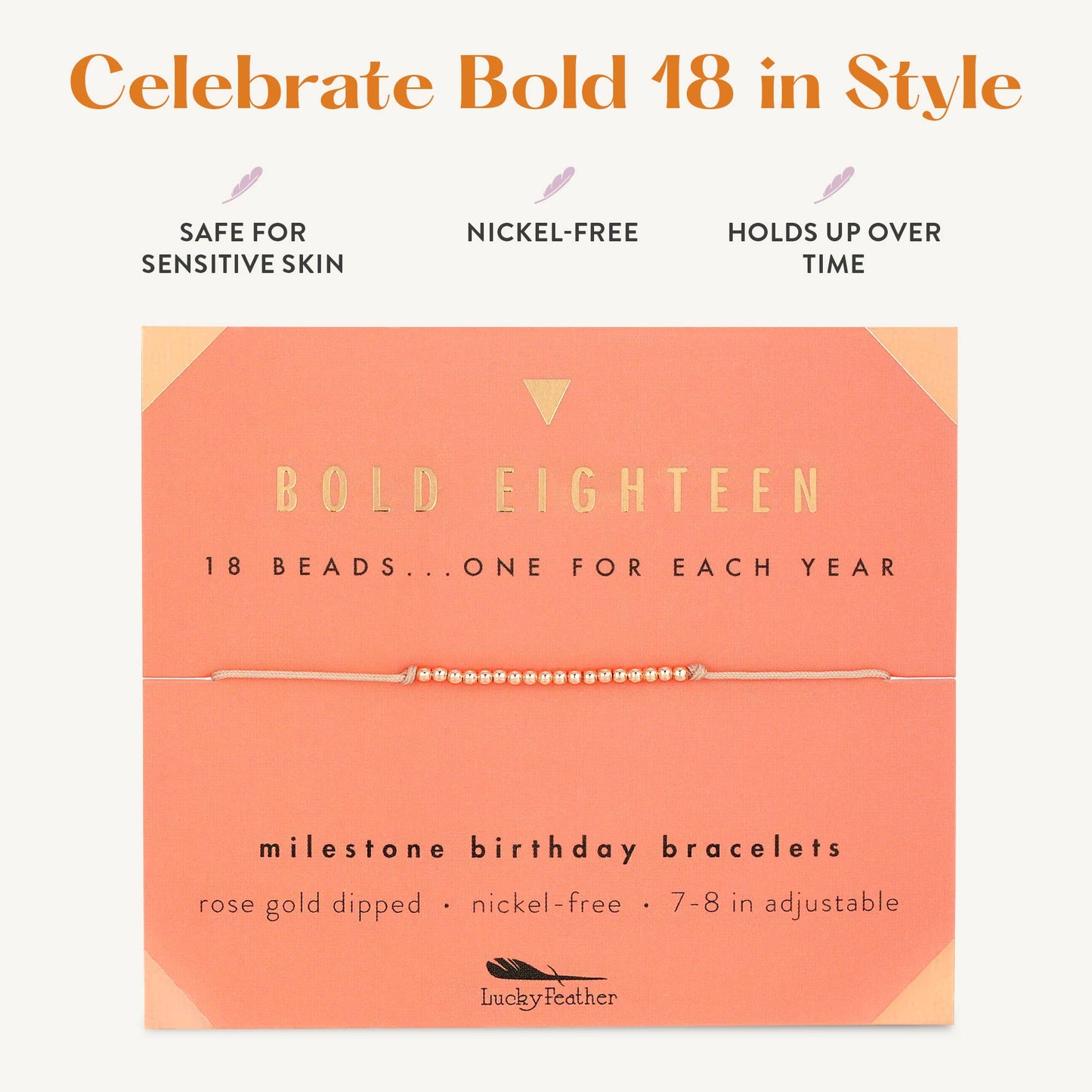 Milestone Birthday Bracelet | Eighteen