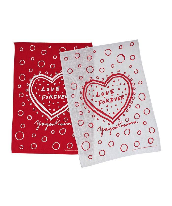 Love Forever Tea Towel Set x Yayoi Kusama