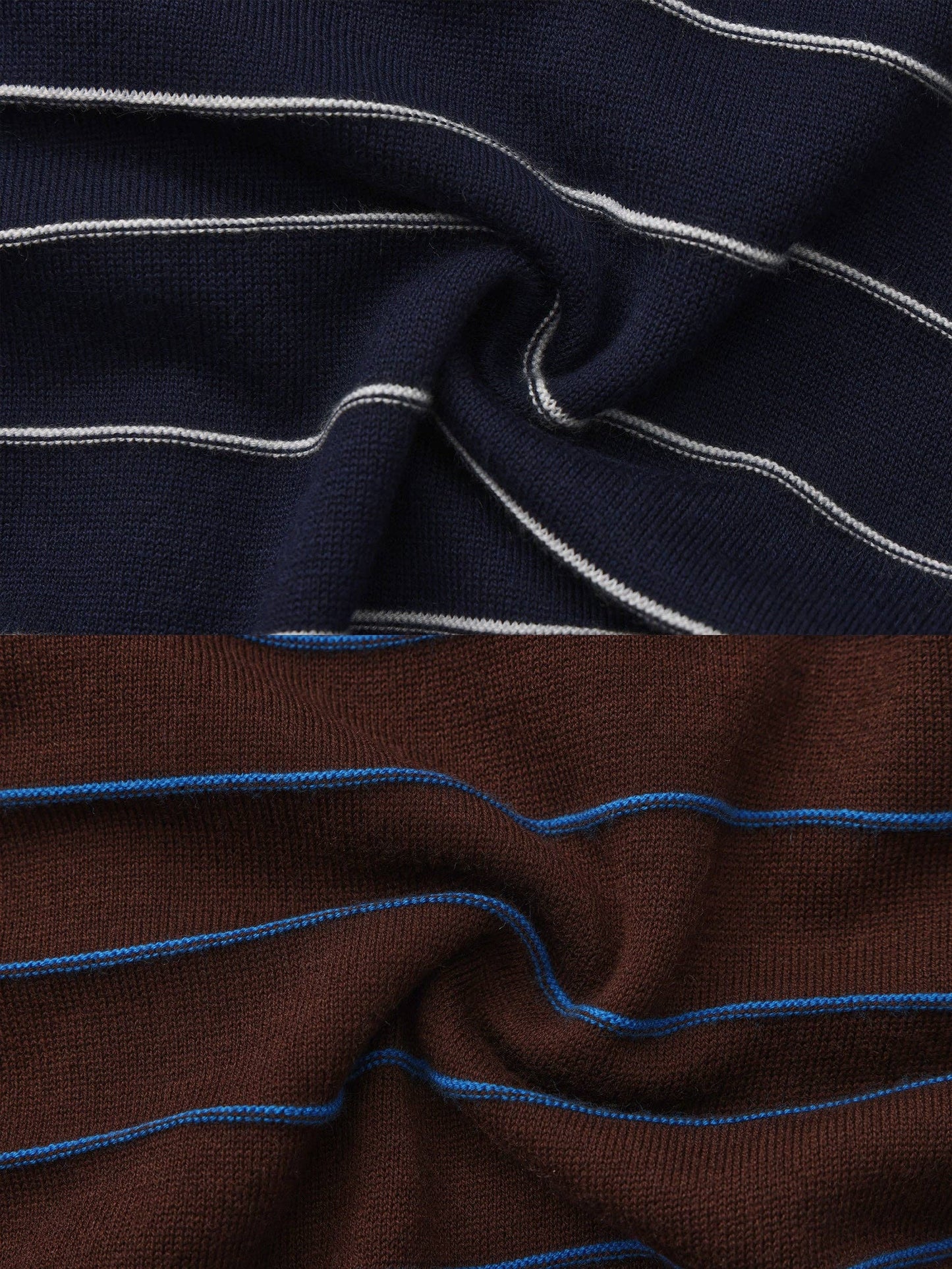 Striped Long-Sleeve Knit Cardigan | Two Colours