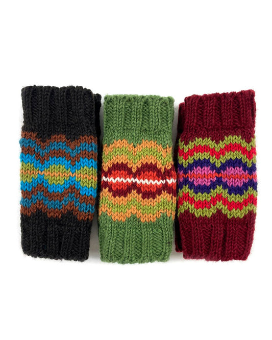 Circle Fingerless Gloves | Various Colours Available