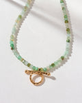 Natural Embrace Gem Necklace | Chrysoprase
