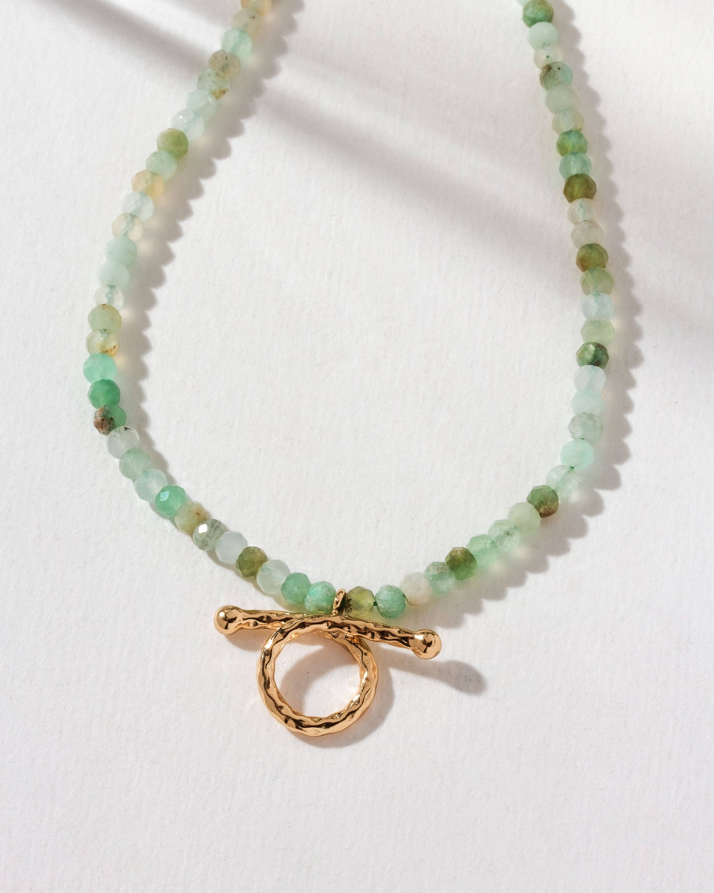 Natural Embrace Gem Necklace | Chrysoprase