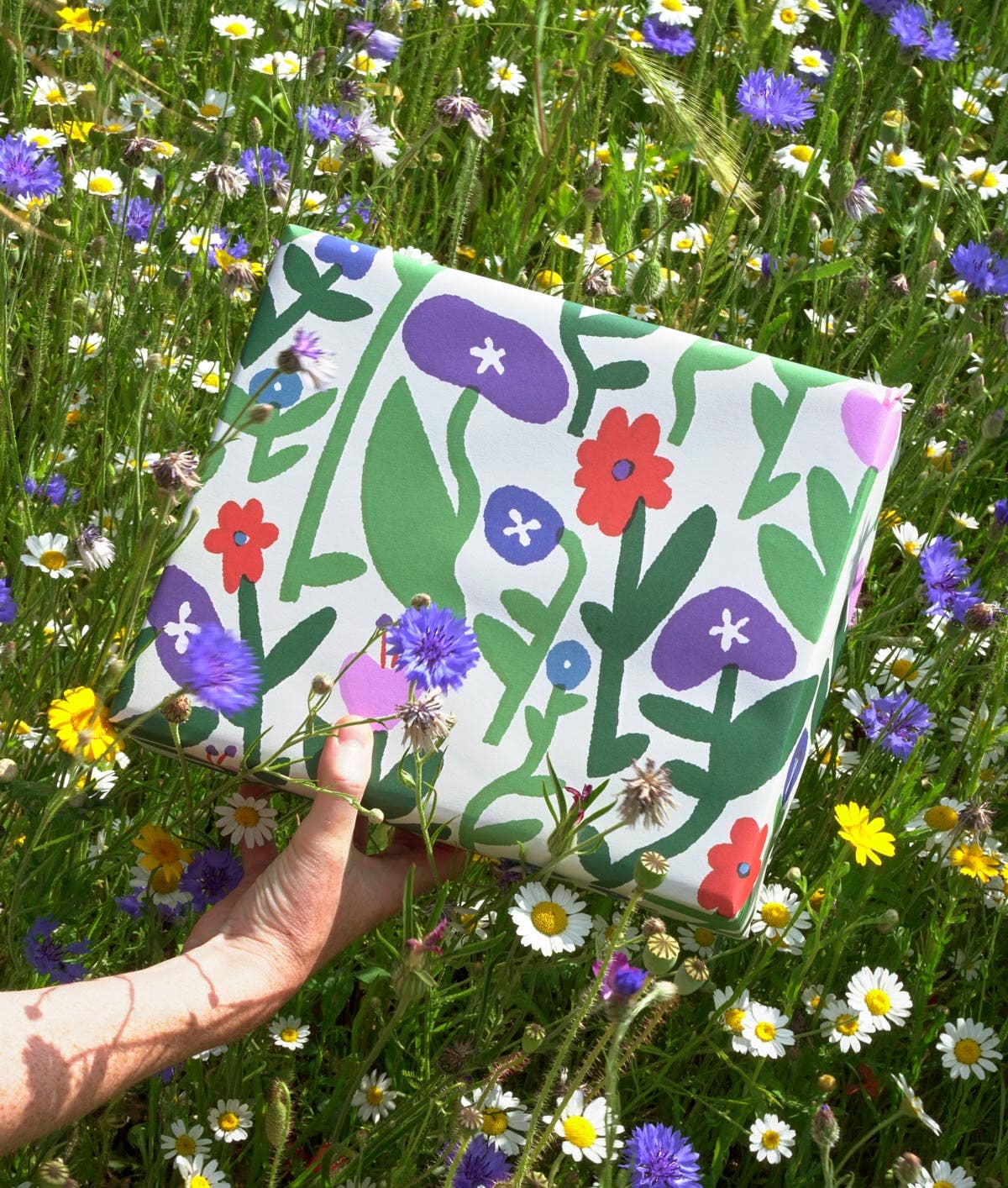 'Flower Field' Gift Wrap | 1 Sheet