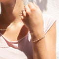 Confetti Chain Bracelet | white