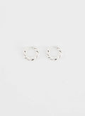 Twist Dual Huggie Hoops
