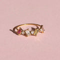 Dara | Multi Stone Ring Gold