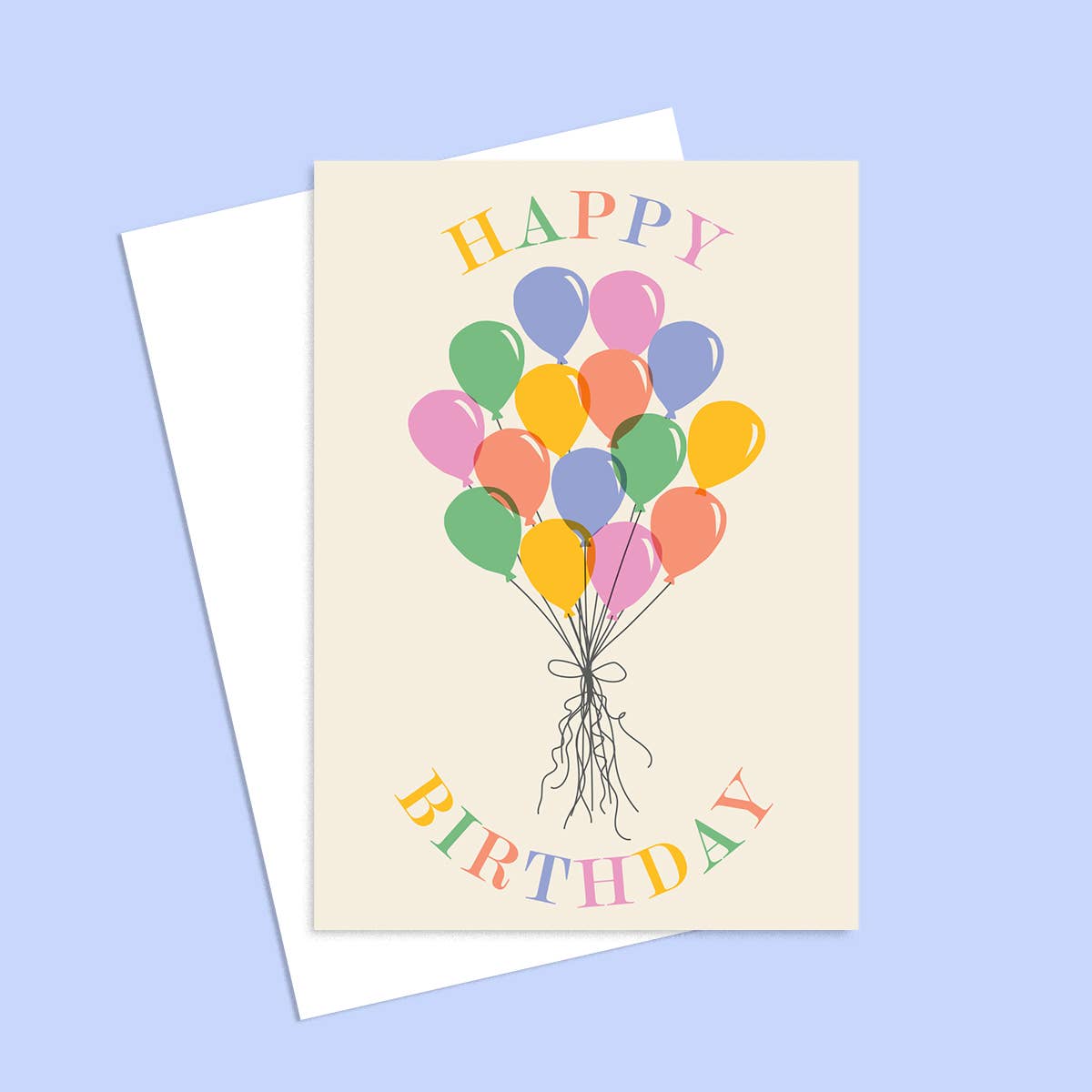 Birthday Ballons Greeting Card