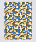 Floral Motif Blue Gift Wrap | 1 Sheet
