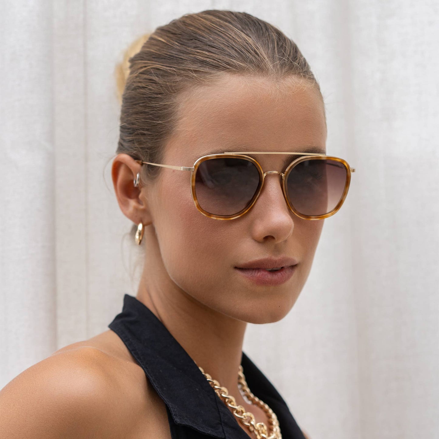 Weston Round Sunglasses | Light Tortoise