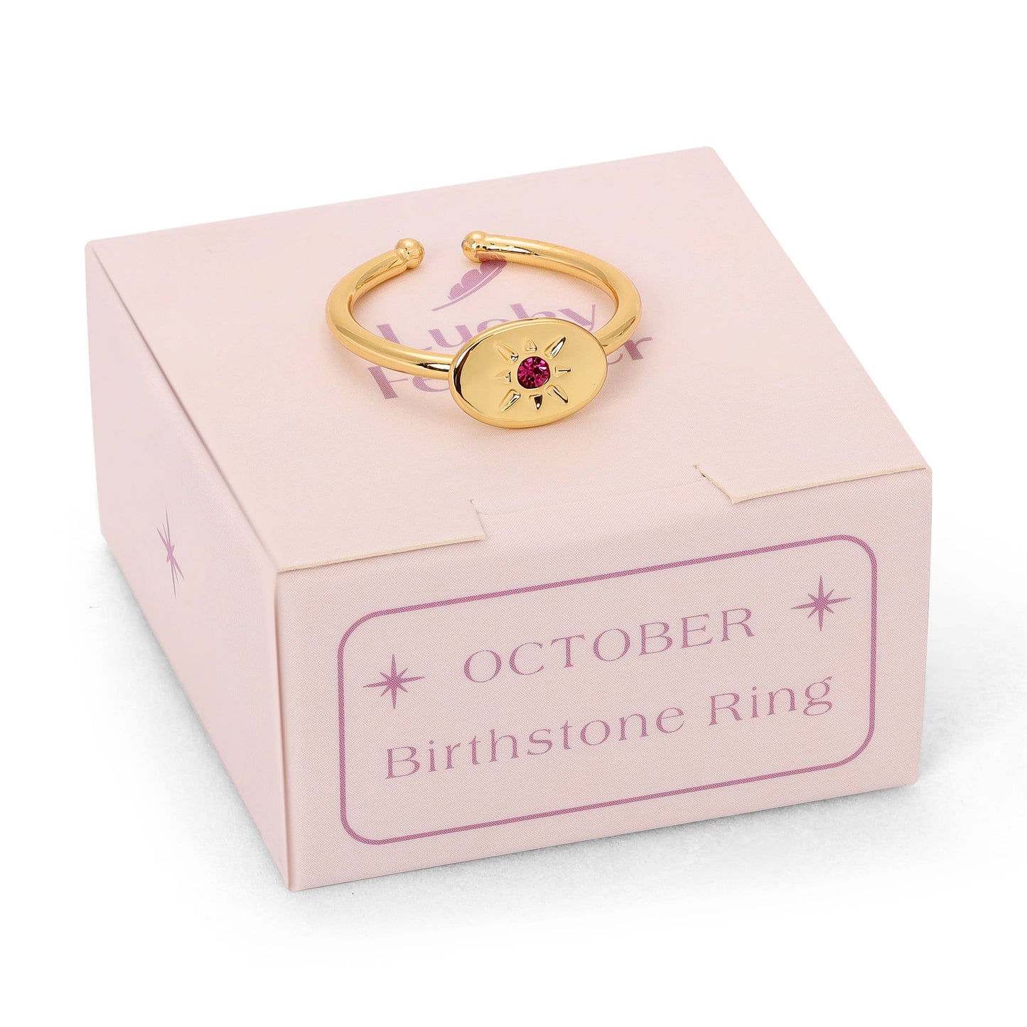 Birthstone Signet Ring | October - Tourmaline