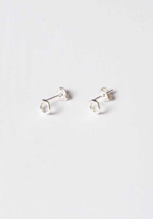 Circle Studs | Sterling Silver